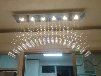 LED-moderne enkel belysning bar bordlampe krystal lysekrone buede partition gardin restaurant lampe trappe lampe soveværelse lampe