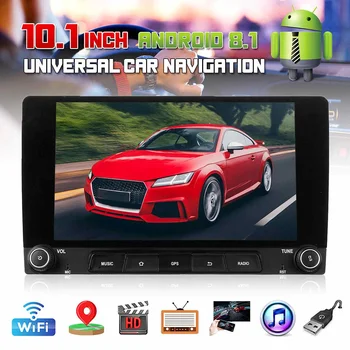 12V 10.1 tommer HD-Bil-GPS-Navigation android FM bluetooth med Touchscreen bilradioen Til Bil Navigation