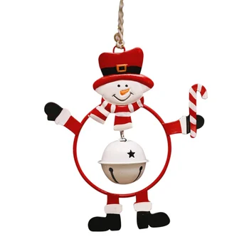 Smedejern Bell juletræ Vedhæng juledekoration til Hjemmet Søde Hængende Ornamenter Med Jingle Bells festartikler
