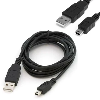 USB 2.0-kabel MINI sort 80 CM Type B male port data enhed 5 PIN-kode ex 99 S0601 sendt fra Italien