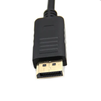 Hot Salg 1,8 M, HDMI DP han Til VGA HD-15 Male Kabel 1080p Display Port til VGA Converter-Adapter Til Bærbare PC