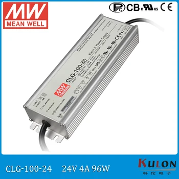 100W 4A 24V LED strømforsyning Meanwell CLG-100-24 mener det godt, 24V vandtæt led driver IP67 med PFC