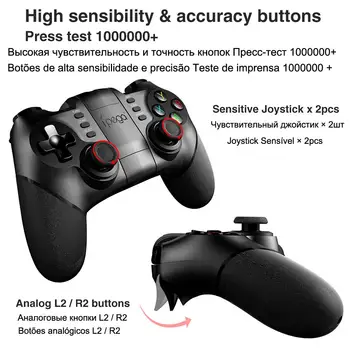 Ipega 9076 PG-9076 Bluetooth-Gamepad-gamepad Controller Mobile Udløser Joystick Til Android-Celle Smart Telefon, TV-Box PC PS3 VR