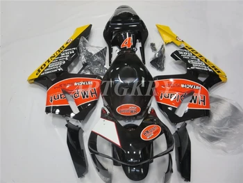Høj kvalitet sprøjtestøbning Nye ABS Motorcykel Fairing Kit Passer Til Honda CBR600RR F5 2003 2004 Shell kit Custom Black Red