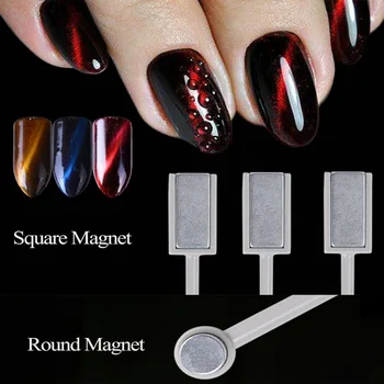 Nye Ankomst 1Pc Sort sølv Magiske Magnet Board Kat Øjne Blyant Neglen Gel Polish Manicure Nail Art Værktøj