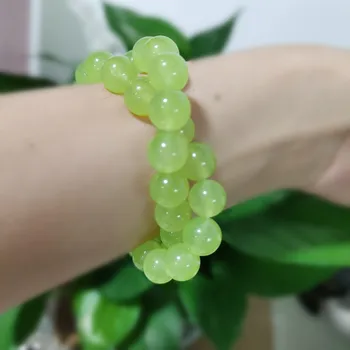 Kalcedon Naturlig Gemstone Perler, Grøn 4mm 6mm 8mm 10mm Jade Perler Til Armbånd