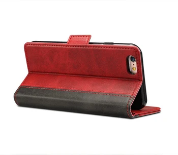 Flip Wallet Læder taske Retro Mode-Telefon Taske Til iPhone X XS ANTAL XR 6 6S 7 8 Plus Tilfælde-Kort Slots til Samsung Galaxy plus S9