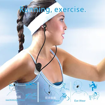 Bluetooth Hovedtelefon 5.0 IPX8 Vandtæt Sport Hovedtelefoner Dykning MP3 Afspiller 8 GB Trådløse Øretelefoner Bone Conduction Headsets