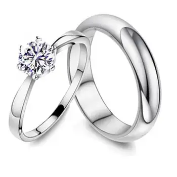 Skinnende Par Ringe Mode Forgyldt Guld Smykker-Ringe, Bryllup, Jubilæum Engagement Bedste Gave J063