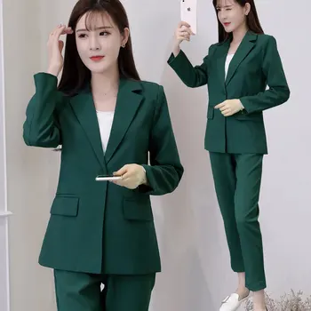 Mode til kvinder foråret casual lille suit suit female Korea 2019 efteråret nye mode små røgelse vind besættelse to-stykke