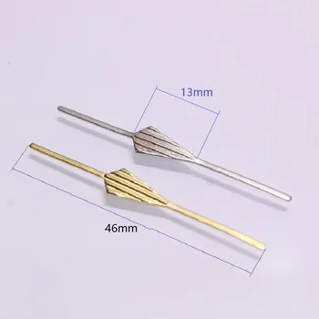 200pcs/masse Guld/chrome 46mm Metal Spyd Spænde pin med triagon for Lysekrone Krystal Belysning Tilbehør Metal Stik