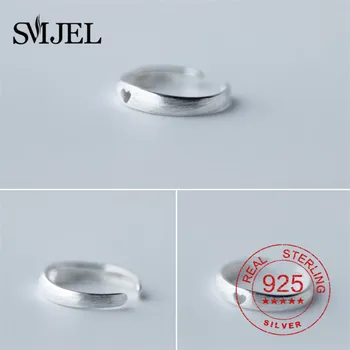 925 Sterling Sølv Hjerte Ringe Personlighed Par Ring Elsker Smykker Japansk Stil, Luksus Bryllup Finger Ring Valentine ' s Gaver