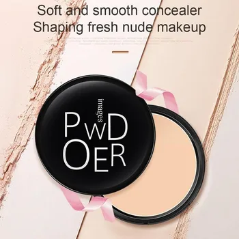 3 Farver Løst Pulver Ansigt Makeup Vandtæt Løs Pulver Fløjl Blød Honning Kompakt Makeup Skin Finish Powder