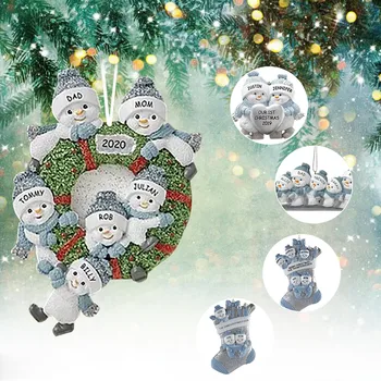 Julefrokost Snefnug Indretning Personlig Overlevede Familie Af Ornament 2020 Jul Ferie Dekorationer Jul Vedhæng