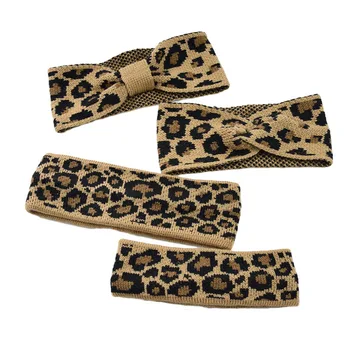 Q Fashion Kvinder Leopard Bezel Elastisk Pandebånd Hairbands For Kvinder På Tværs Af Knude Turban Bandanas Hår Bands Piger, Hår Tilbehør