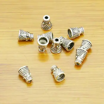 10STK Hot 8x6mm Separat Perler, Sølv-plade Spacer DIY Resultater Fittings Smykker at Gøre Design Tilbehør Til Halskæde og Armbånd