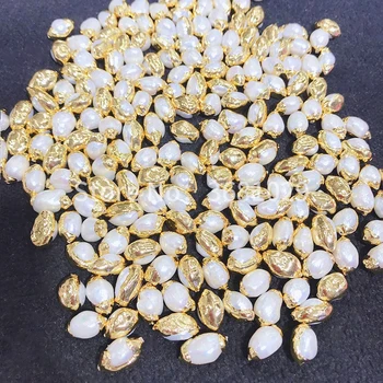 Naturlige Smykker Pearl Perler Fashion Simpel Atmosfæriske Elliptiske Pearl Separator Perler Til Smykker DIY