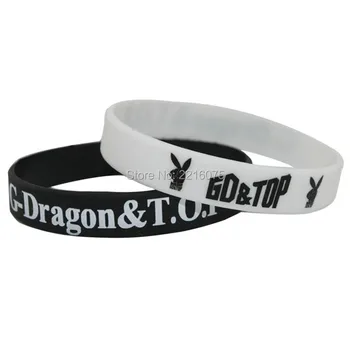 300pcs K-POP BIGBANG G-Dragon & T. O. S GD & TOP-armbånd silikone armbånd gratis forsendelse af DHL express