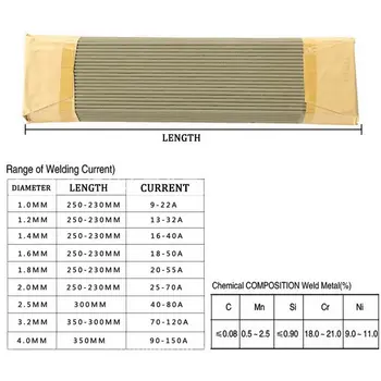 DIDIHOU 304 Rustfrit Stål Svejsning Stang Elektrode Loddemateriale Til Lodning 304 Svejsning Ledninger Diameter på 1,0 mm-4,0 mm 1/5/10/20/50stk