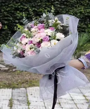 Blomst Indpakning Mesh Papir Koreanske Nyhed Gave Flower Shop Emballage, Blomsterhandler Buket Gave Indpakning