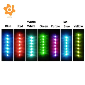 Baoblaze Bil Solar LED-Lys Strobe Flash Lampe Flerfarvet Elektrostatisk Afskaffelse