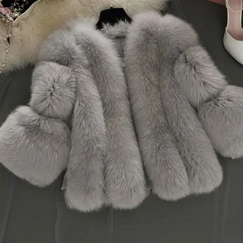 2020 vinter imiteret pels koreanske version af den store casual fox fur short afsnit varmen er tyk, blød og delikat kvindelige pels co