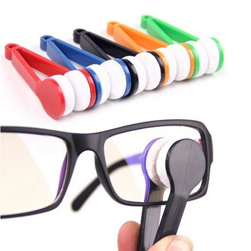 3pcs Solbriller Børster Nærsynet Linse Rengøring Microfiber Børste Briller Renere Visker Tilfældig Farve Rengøring af værktøj husholdning /