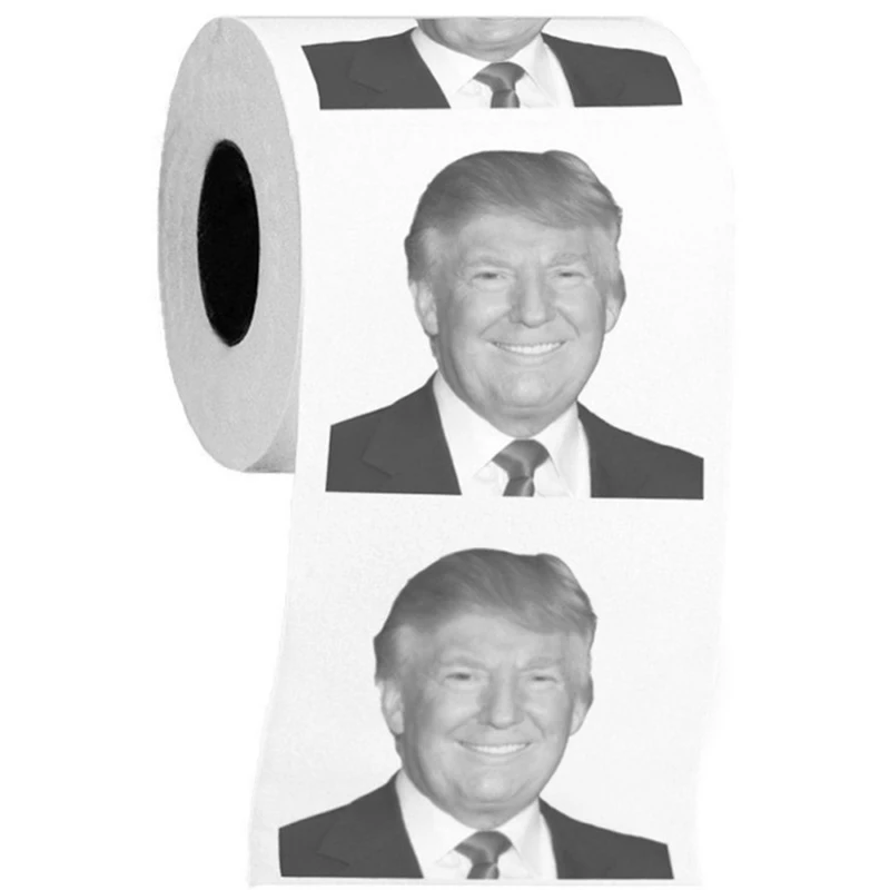 1 Rulle Kreative Formand Donald Trump Toilet Papir Badeværelse Sjov Joke Sjov Papir Tissue Roll Væv Gag Dropshipping Fy0129 Tilbud | Køkken opbevaring organisation / Basilicohaslev.dk
